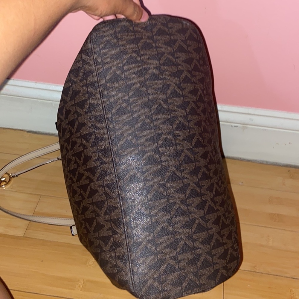 A BROWN MICHAEL KORSE TOTE PURSE - Picture 3 of 7